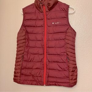 Columbia Women's Red Puffer Vest